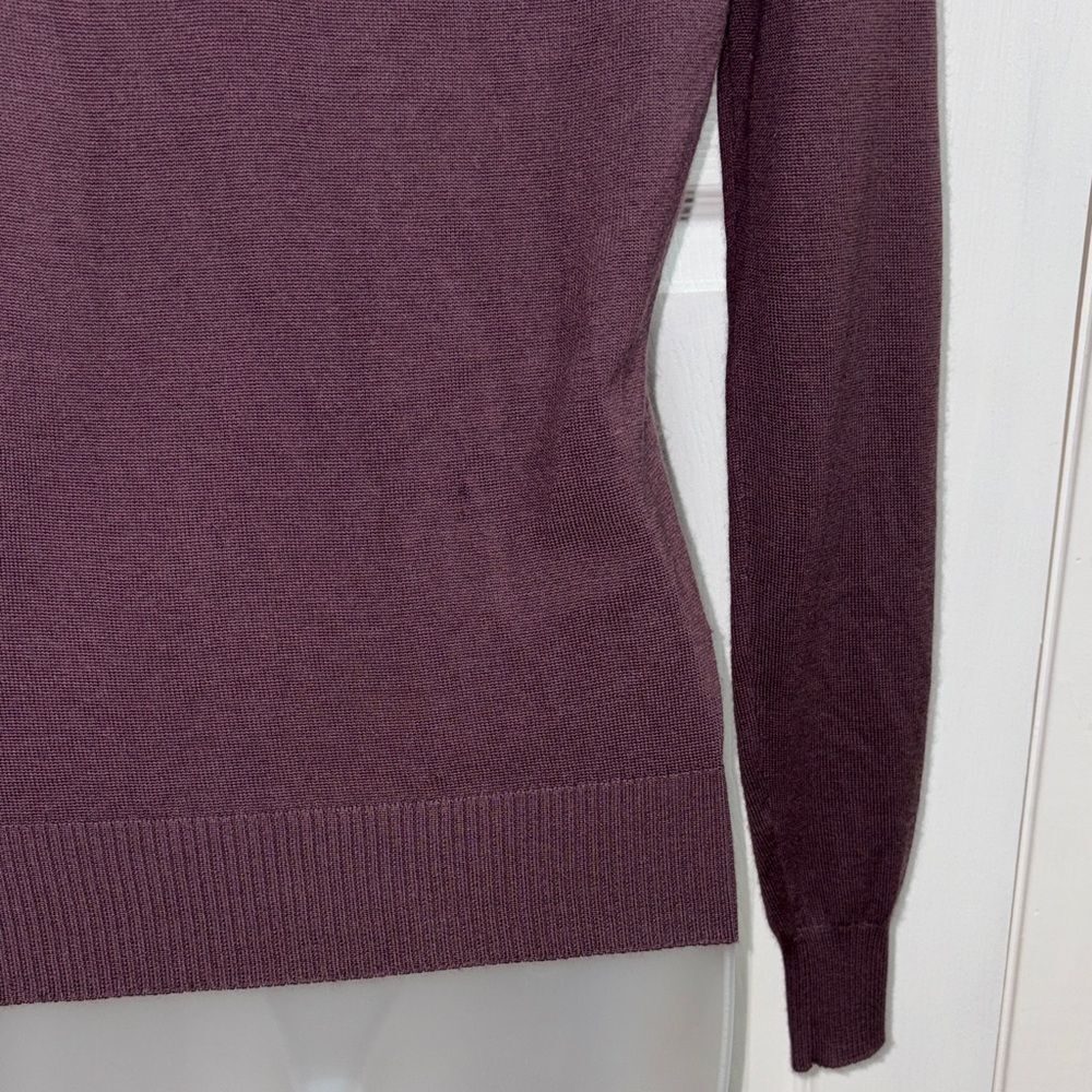 Authentic Celine 100% Cashmere V-Neck lavender Sweater Size Small - Picture 12 of 17